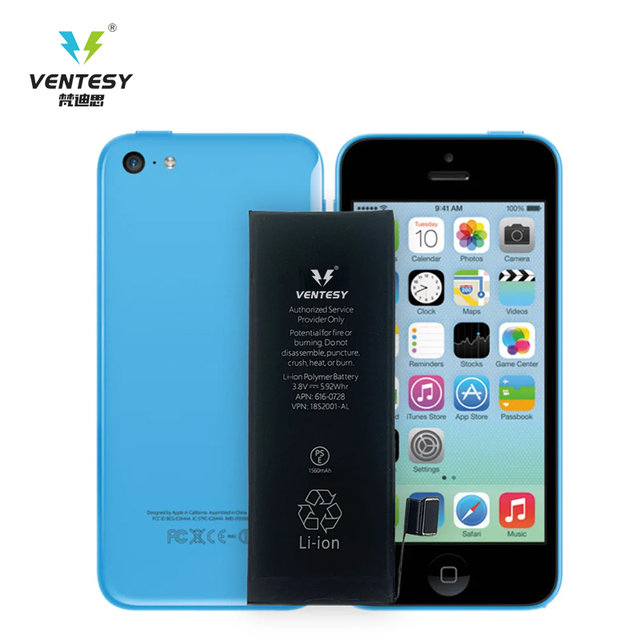 Ventesy Customized Brand New Replacement Cellphone Battery for iPhone 5C Original Battery Factory