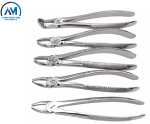 10-Piece German Stainless Steel <b>Dental</b> Surgical Instruments Set Manual Power Source Extraction Forceps - Product Image 4
