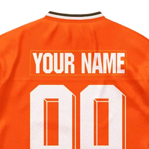 Maillot de football américain personnalisé en tissu mesh respirant imprimé par sublimation, vente en gros, nom et numéro personnalisés - Product Image 2