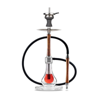Kit Chicha Moderne avec Miroir, Vase en Verre, Ensemble Portable en Aluminium Durable, Saveurs Personnalisables, Charbon, Style Égyptien, FALAH