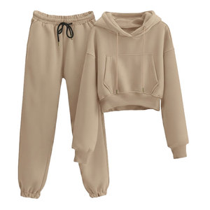 Men and Women Cotton Pullover <b>Hoodie</b> and Pant Soft Comfortable Set - Product Image 1