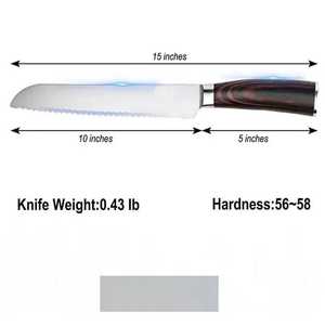 Professional Chef Kitchen Santoku <b>Knife</b> High Quality Custom Handmade Stainless Steel Damascus Steel Eco-Friendly Pure Leather - Product Image 3