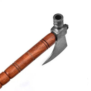 Hacha de Cabeza Grande para Exteriores, Acero con Patrón Hecho a Mano, con Mango Largo de Madera Resistente, para Camping, Caza y Equipo de Supervivencia - Product Image 4