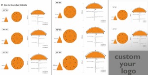 Sombrilla de <span class=keywords><strong>Playa</strong></span> Personalizada Directo de Fábrica - Product Image 4