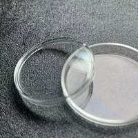 Verre de montre saphir double dôme jaune à bords givrés, étanche, avec revêtement antireflet, fabriqué à la main à partir de matériaux recyclés