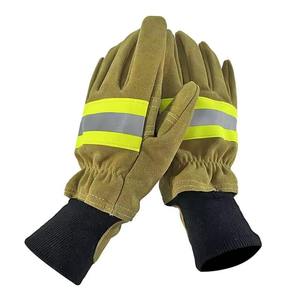 Venta caliente Calor Bombero Guantes de rescate de emergencia Costura Tela ignífuga - Product Image 3