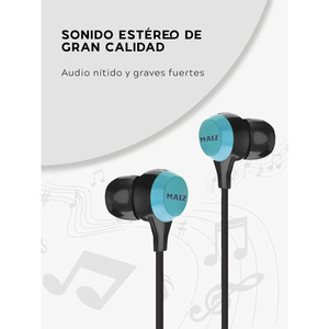 Auriculares con cable para teléfono celular con micrófono, manos libres - Colores surtidos - Product Image 4