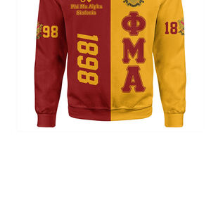 เสื้อสเวตเตอร์คอกลมของผู้ชายปักลายพี่น้องผ้าฟลีซผ้าฝ้ายโพลีเอสเตอร์ระบายอากาศขนาดพิเศษมหาวิทยาลัย - Product Image 5