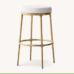 Foam Seat Bar <b>Stools</b> Industrial Design for Restaurant Hotel Bar <b>Workshop</b> Bedroom Outdoor Use Foam And Metal <b>Stool</b> For Bar Pubs - Product Image 2