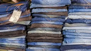 Venta al por mayor Casual StyleJeans para los hombres de algodón elástico recto azul claro Regular/Slim Fit Color sólido lavado de mezclilla de Bangladesh - Product Image 3