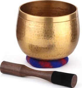 Bols chantants modernes en métal plaqué or, très vendus, ondes sonores apaisantes pour la relaxation du cerveau, artisanat exquis KRAFT - Product Image 4