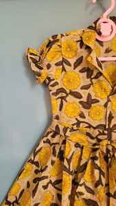 เดรสผ้าคอตตอนพิมพ์ลายสำหรับเด็กผู้หญิงเดรสลำลองสำหรับเด็กผู้หญิงตัวเล็กน่ารักสำหรับเด็ก - Product Image 2