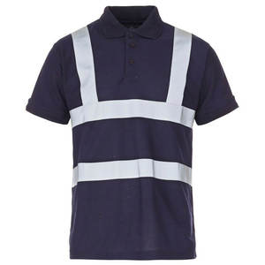 Polo de sécurité pour travaux de construction avec logo, manches courtes, réfléchissant, séchage rapide, pour hommes, 2026 - Product Image 2