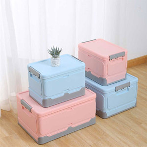 Grandi contenitori di plastica costruibili coppia di colori rosa e blu - Product Image 3