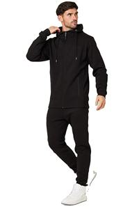 Survêtements pour hommes, sweat-shirt surdimensionné avec fermeture éclair, survêtements et pantalons de jogging, survêtement en polyester et coton respirant pour hommes - Product Image 6