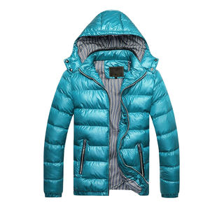Custom Designer Men's Plus Size Down Puffer Jacket Soft Waterproof Outdoor Winter Clothing in Bubble Fashion <b>Black</b> <b>Canvas</b> Fabric - Product Image 5