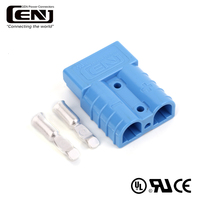 Conector de Batería Rápido de Alta Corriente SE50A, Contacto de Cobre de 50A, 6/8/10 AWG, Gris, 2 Pines, Terminales de Enchufe para Montacargas