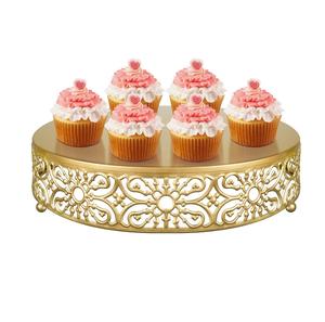 Handcrafted 2 <b>Tier</b> Metal Copper <b>Cake</b> <b>Stand</b> for Special Events and Celebrations for Export Selling at Economical Price - Product Image 1