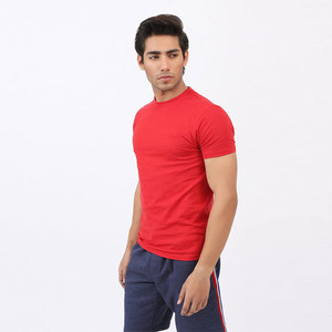T-shirt unisexe personnalisé 100% en coton de qualité supérieure respirant à col rond et col montant pour l'impression de logo pour hommes - Product Image 2
