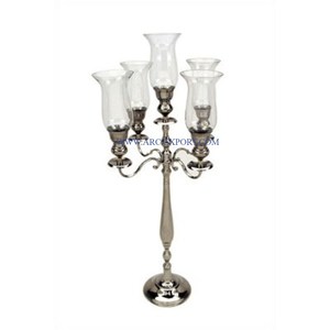 Best Quality Crystal and Metal Steel Lightening Candelabra Marvelous Designing <b>Mirror</b> Polished Luxurious <b>Candle</b> <b>Holders</b> for Sale - Product Image 4