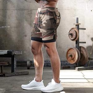 Shorts pour hommes de couleur unie teints en couleur unie culotte courte de jogging de musculation shorts de vêtements de sport pour hommes - Product Image 4