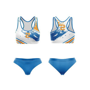 Ropa de voleibol de secado rápido personalizada para mujeres y niñas, sujetadores deportivos de voleibol de playa, conjuntos de sublimación - Product Image 6