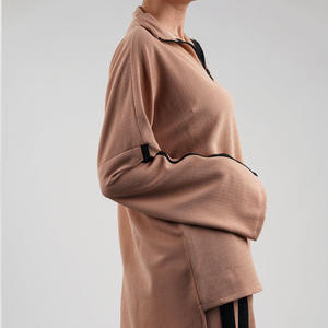 ชุดเซ็ตเสื้อฮู้ดดี้และกางเกงจ็อกเกอร์ผ้าฟลีซคอตตอน 100% สไตล์สตรีทแวร์สำหรับฤดูหนาว พร้อมโลโก้สั่งทำพิเศษ - Product Image 3