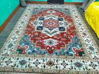 Tapis Oushak Abstrait en Coton Noué à la Main de Luxe Haute Qualité Hariz Bizard Antidérapant pour Décoration Intérieure et Salon