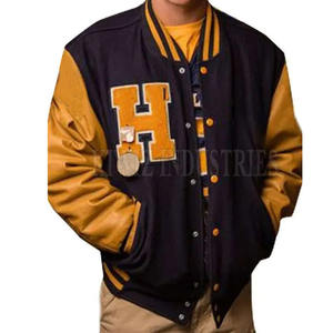 Cómoda chaqueta con letras bordadas por encargo para hombre, chaqueta con letras de manga larga a la venta - Product Image 1