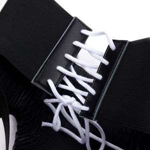 Ensemble de boxe d'entraînement de compétition à prix de gros, comprenant gants de boxe, protège-tête, protège-aine, en cuir véritable de haute qualité, avec fermeture auto-agrippante personnalisable - Product Image 2