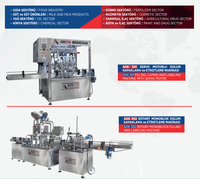 Machine de remplissage de liquides entièrement automatique pneumatique électrique ADOTEK, système de bouchage et d'étiquetage, haute efficacité industrielle