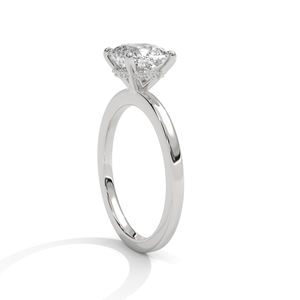 Design classique véritable or gramme prix coupe ronde laboratoire cultivé diamant bijoux bague de mode or Rose pour dames - Product Image 2