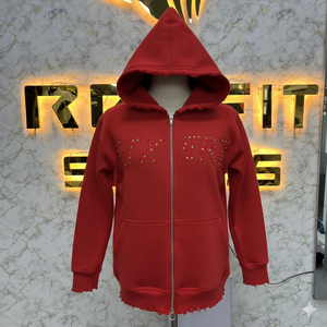 Sudadera con Capucha y Cremallera de Diseño Único, Impresión de Alta Calidad, Fabricada en Fábrica, Precio Económico, Sudaderas para Hombre - Product Image 1