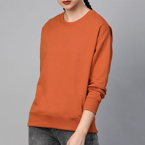 Recién llegado, venta directa de fábrica, sudaderas para mujer, logotipo personalizado, Material sólido, sudaderas para mujer, ODM, servicios OEM - Product Image 2