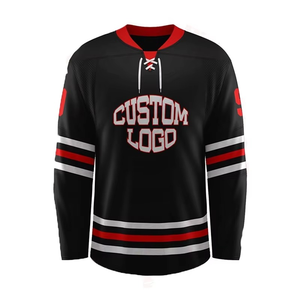 100% Customized Blank Ice Hockey Jersey with Long Sleeves Branded and Plain Logo Ice Hockey Wear - Product Image 2