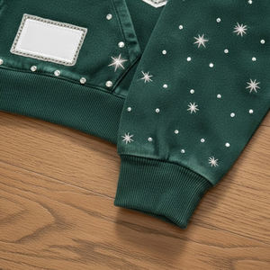 Chándal de Pedrería para Hombre Transpirable de Bajo Precio, Chándal de Pedrería con Logotipo Personalizado, Chándales de Pedrería Oversize con Lavado Ácido para Hombre - Product Image 6