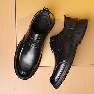 Chaussures habillées en cuir pour hommes de haute qualité, anti-plis, imperméables, faciles à nettoyer, durables, pour le bureau, les mariages et le quotidien - Product Image 1