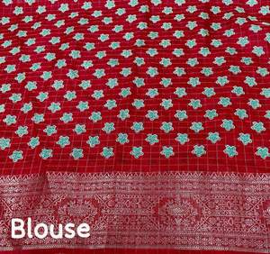 ผ้าคอตตอนเนื้อนุ่มสำหรับสตรีผ้าทอส่าหรีแบบสวยงามทันสมัย - Product Image 6