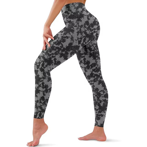 High Quality Women Compression Spat Yoga Pants New Arrival Solid <b>Pattern</b> Sports Compression <b>Tight</b> Elastic Waist Compression Spat - Product Image 5