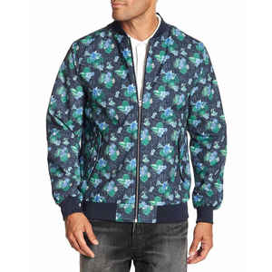 Blouson aviateur en toile pour homme de haute qualité, col rond, doublure standard, coupe-vent, séchage rapide, écologique, vente en gros, confort d'hiver - Product Image 1