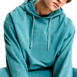 Ensemble de survêtement délavé à l'acide hiver à capuche décontracté respirant look vintage matériau doux pour la mode de tous les jours - Product Image 6