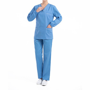 Trajes médicos unisex más vendidos uniforme de hospital impreso logotipo personalizado de seda de alta calidad para enfermeras y médicos - Product Image 3