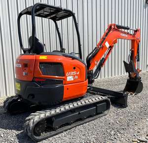 ENVÍO GRATUITO Miniexcavadora KUBOTA U35-4 de 28 HP, con cabina abierta, diésel, EPA, CE, bomba hidráulica auxiliar, caja de cambios, PLC. - Product Image 4