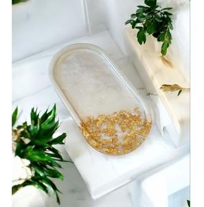 Bandeja Decorativa de Resina para un Estilo de Hogar Elegante, Bandeja para Servir Pasteles, Jugos y Alimentos para el Hogar y Hoteles - Product Image 2