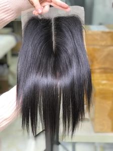 ผมต่อแบบมนุษย์เวียดนามสำหรับผมสีเข้มกว่าผมแท้แบบ100% ผมด้านหน้าและส่วนปิดแบบตรง - Product Image 3