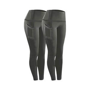 Taille haute Butt Lifting Workout Pants Casual Solid Plus Size Fitness Leggings Running - Product Image 5