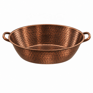 Sillón de Pedicura para Spa de Pies, Acabado Cobre Brillante Martillado, Bañera sin Tuberías con Masaje Térmico, Diseño Clásico y Elegante - Product Image 1