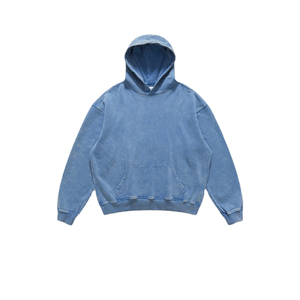Sudadera con capucha lavada con ácido de piedra de alta calidad, serie High Street, suéter viejo, sudadera Vintage lavada con piedra de gran tamaño - Product Image 4