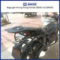 Support de fixation pour top-cases de moto M-Biker CB650/CBR650, en aluminium CNC, capacité de charge 100L, avec poignée latérale double