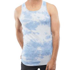 Wholesale <b>Tank</b> <b>Top</b> 100% Polyester <b>Men's</b> Casual <b>Tank</b> <b>Tops</b> Custom Logo Comfortable Solid Color Breathable Knitted Weave - Product Image 1